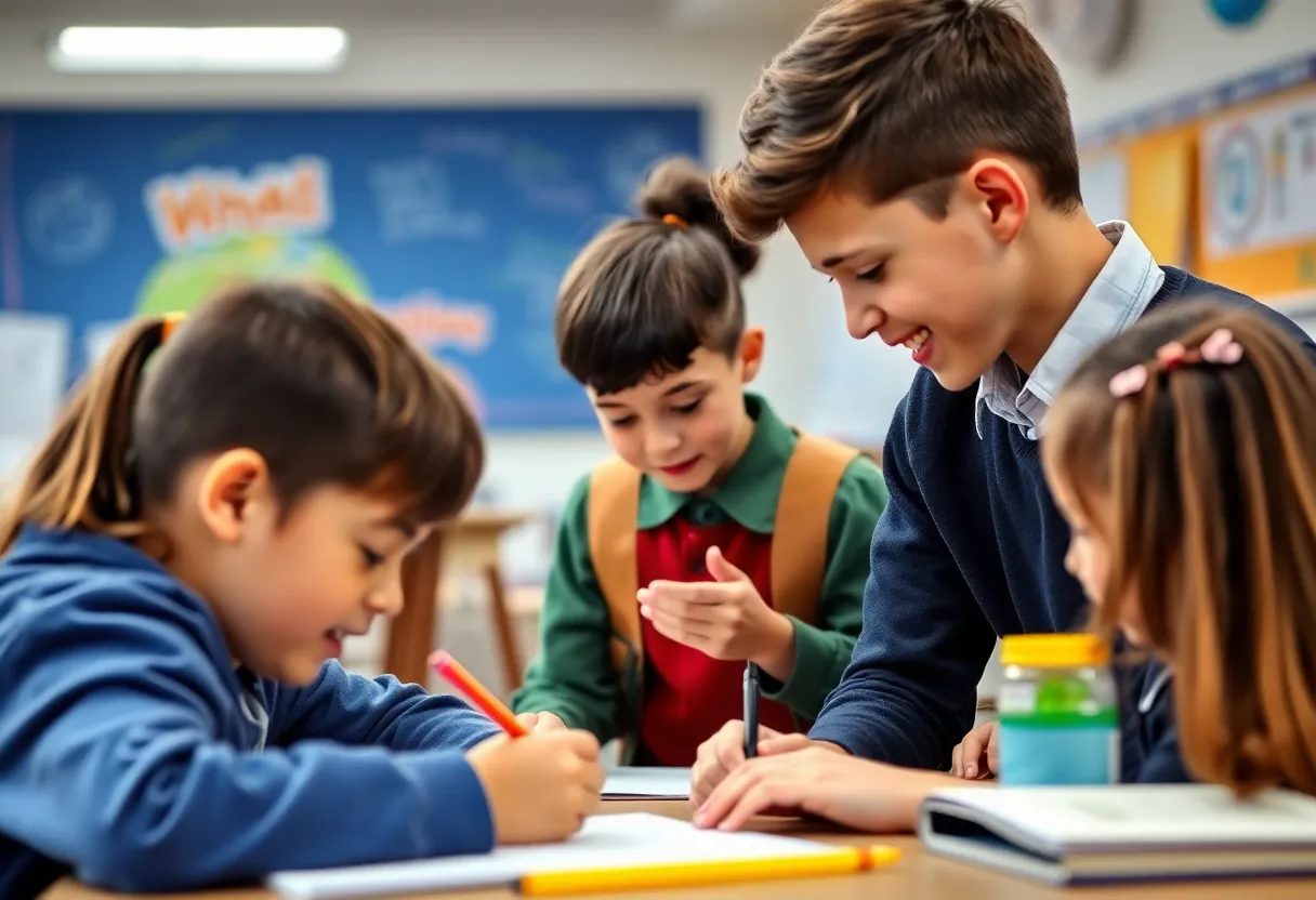 Students engaged in collaborative learning at Beaufort County School District