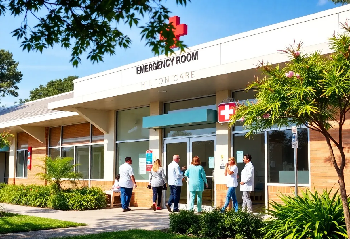 Exterior view of the new hybrid emergency room facility in Hilton Head