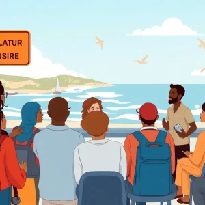 Residents discussing transportation resilience in Beaufort region