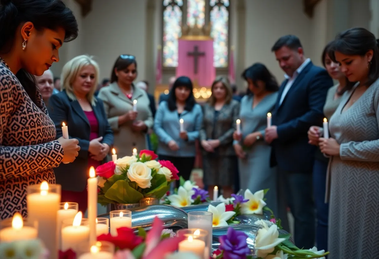 Community gathering in remembrance of Reverend Joseph Darby Jr.