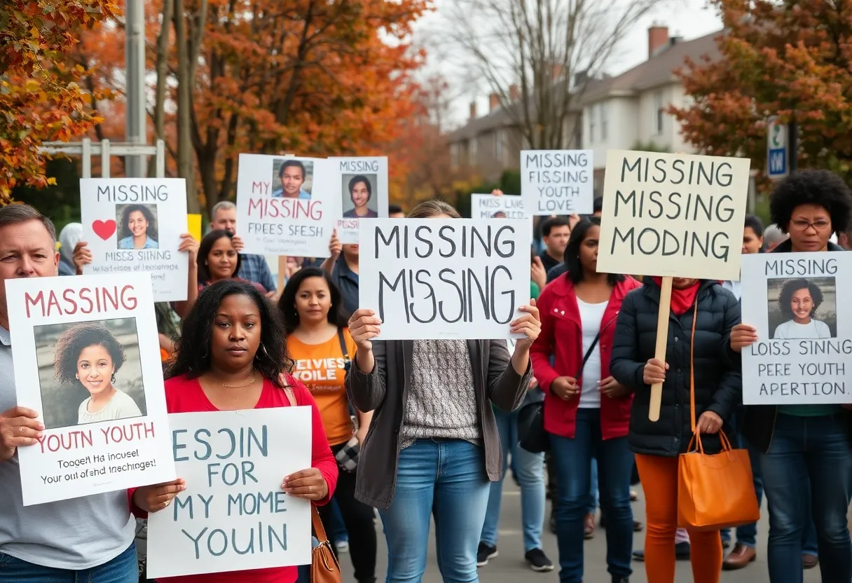Citizens gather to show support for missing youth