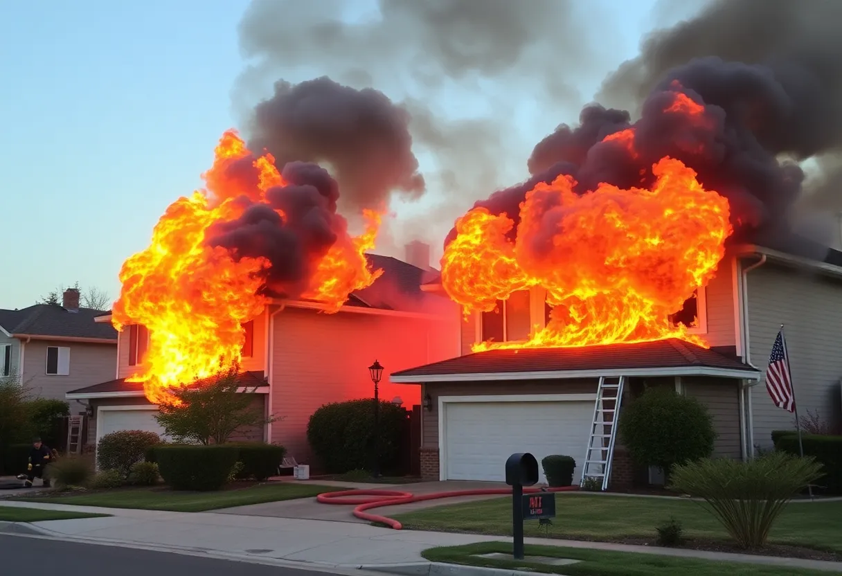Destructive fire on Fripp Island engulfing homes