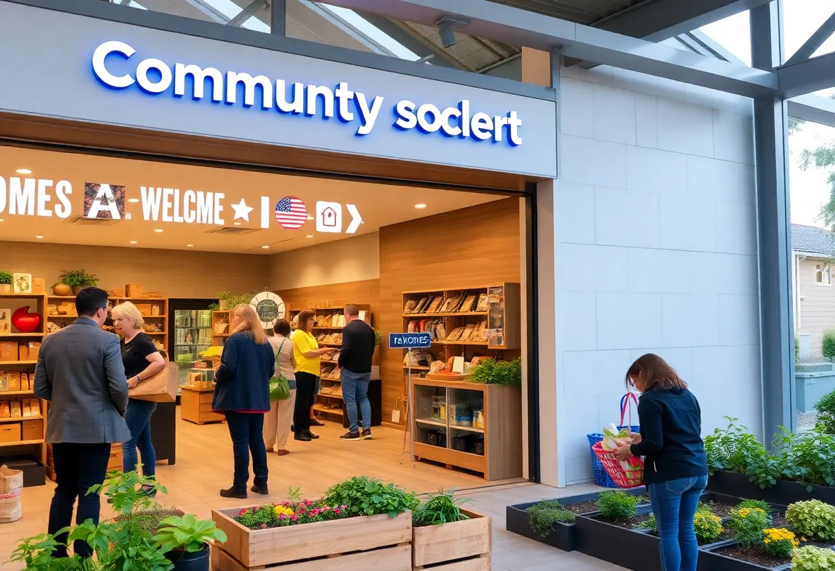 Exterior view of HELP of Beaufort's new community support facility