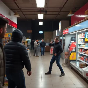 Scene of a violent incident outside a convenience store on Hilton Head Island.