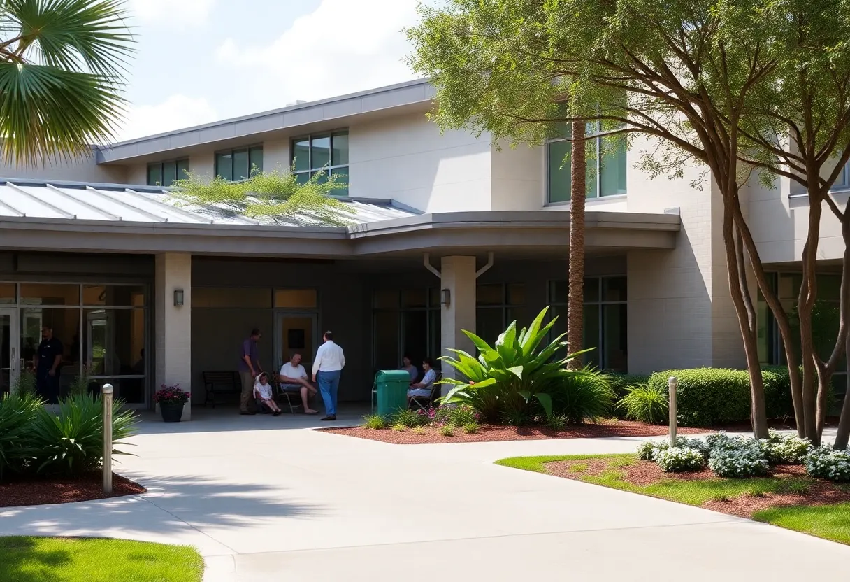 Rendering of new VA clinic in Beaufort County