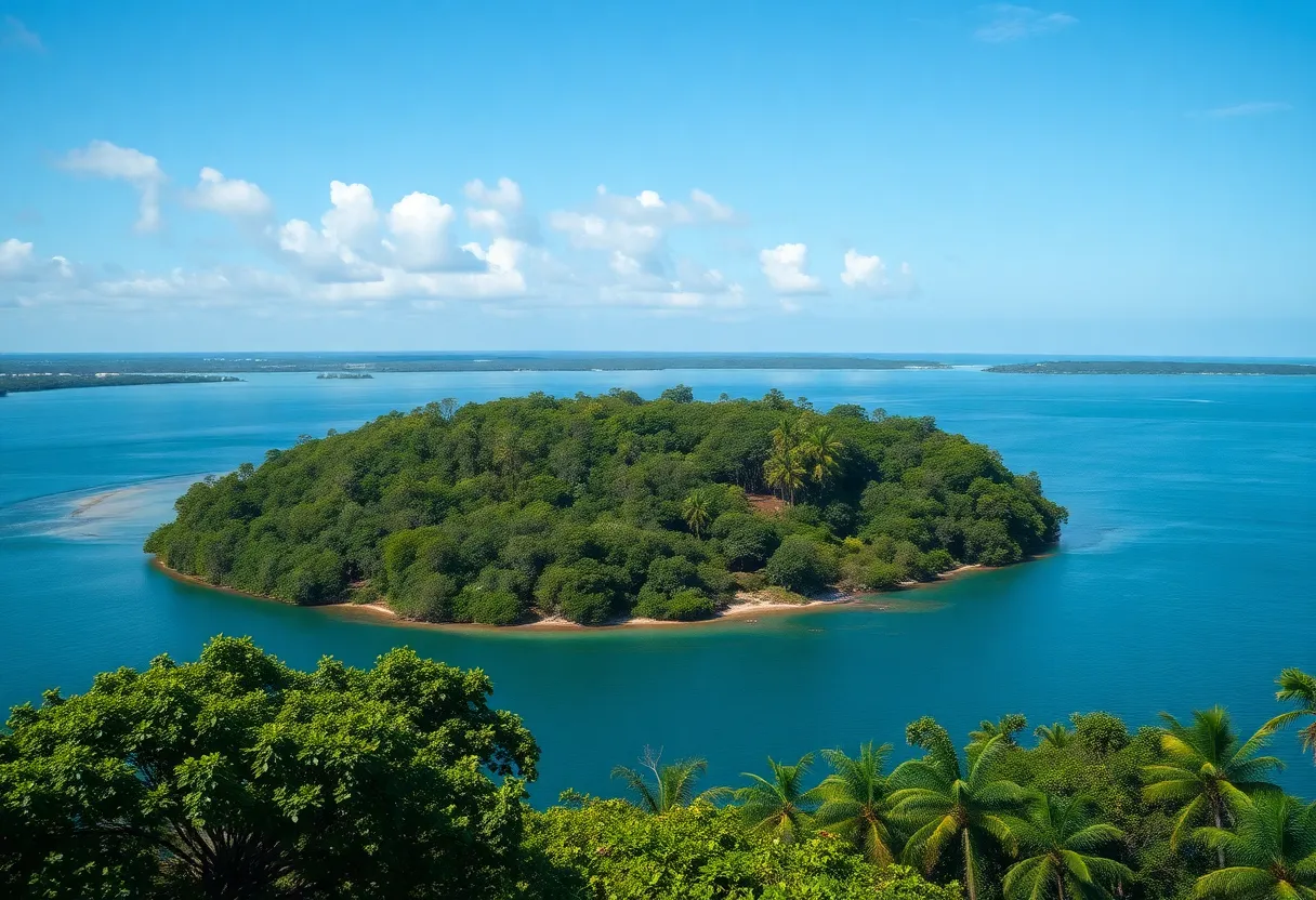 Scenic view of Pine Island showcasing its natural beauty