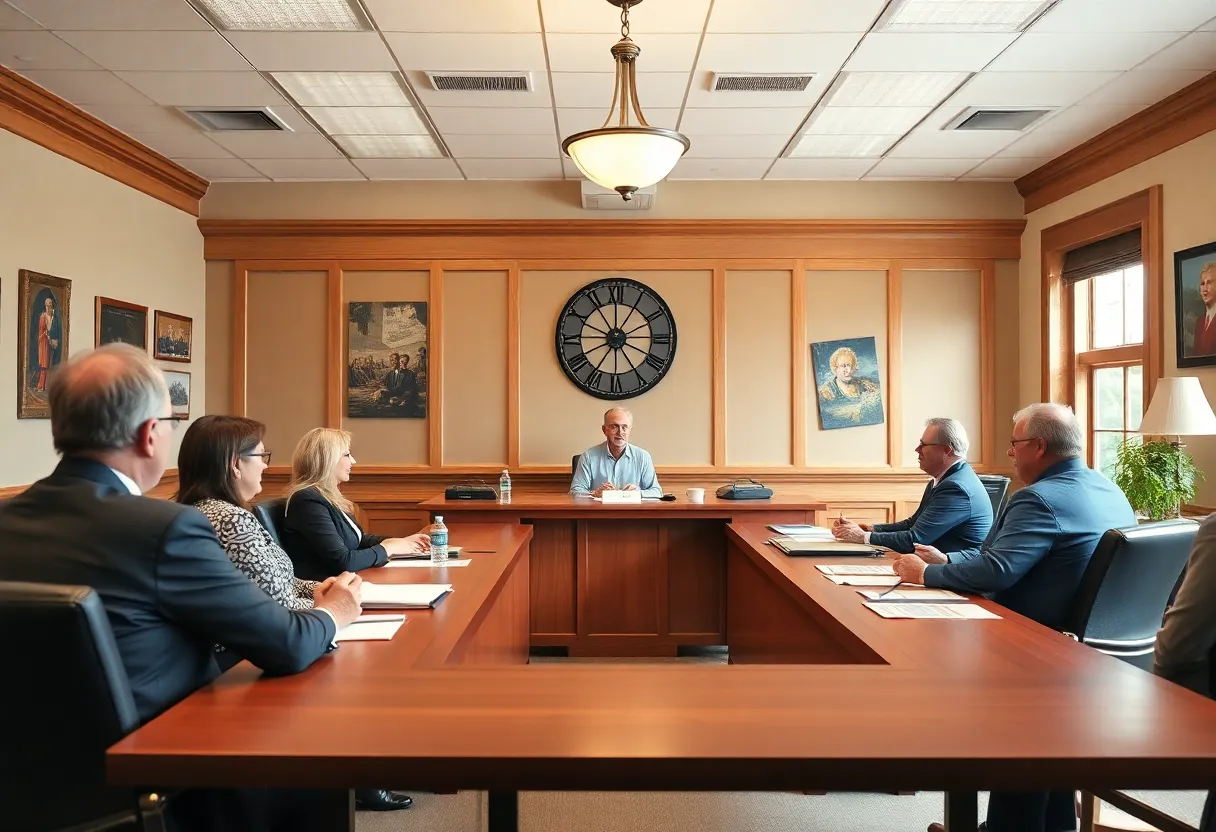 Port Royal Town Council Meeting with members discussing important decisions