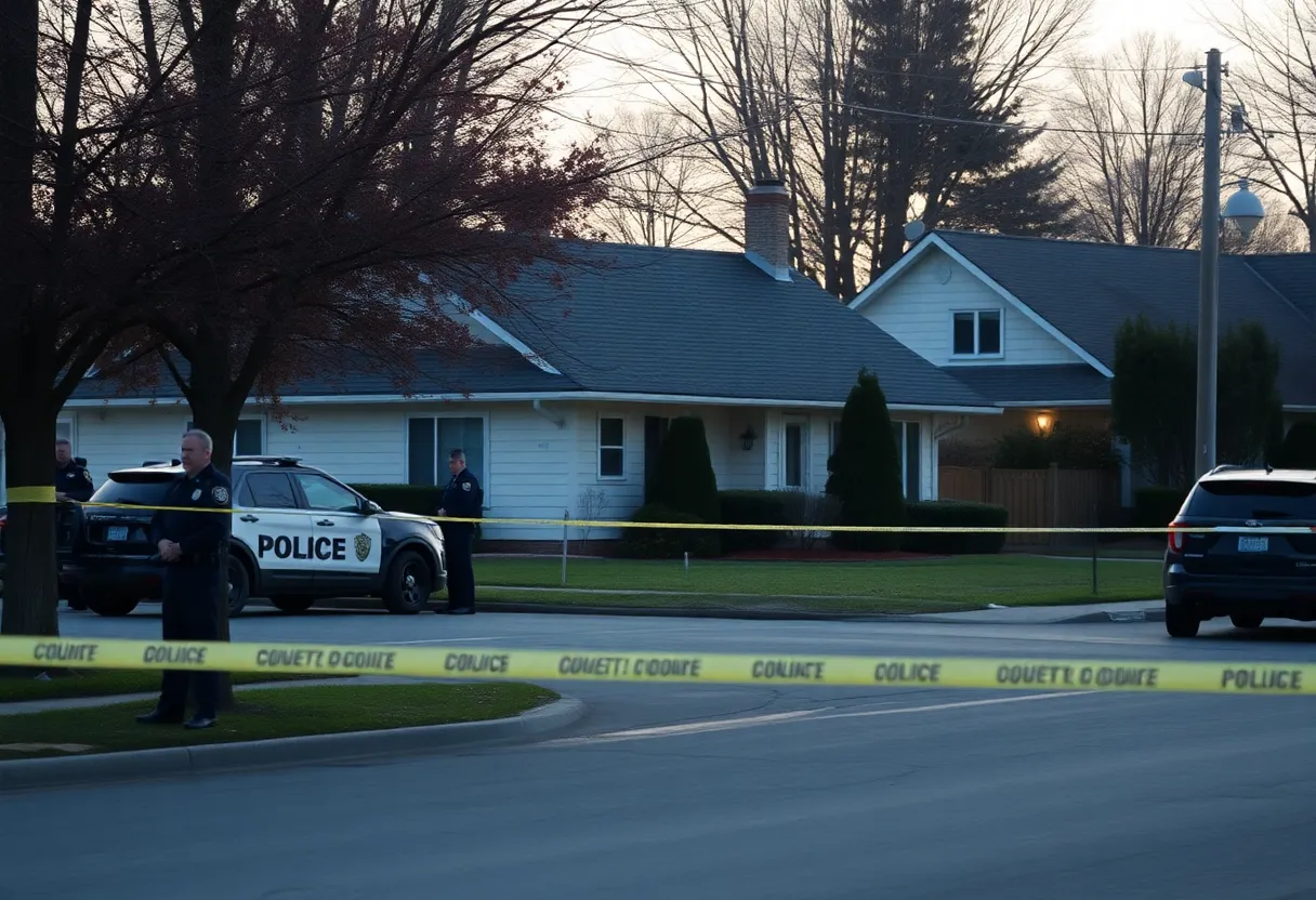 Scene of a shooting in a suburban neighborhood in Seabrook
