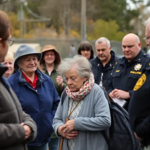 Community engagement in search for a missing elderly person