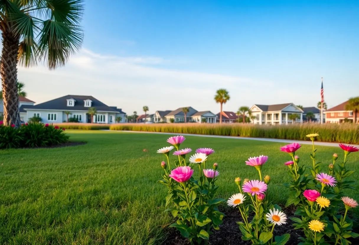 A tribute to Brandy Apperson Connelly with flowers and a peaceful landscape in Southport, NC.