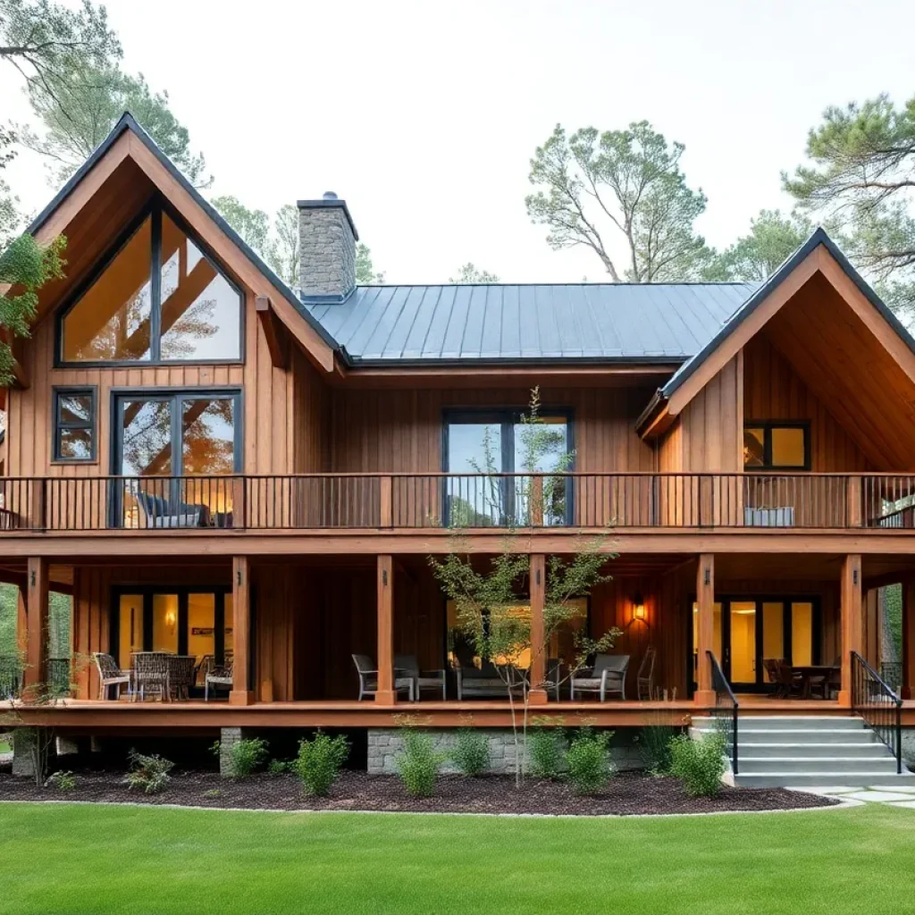 Sustainable Southern home design inspired by traditional architecture.