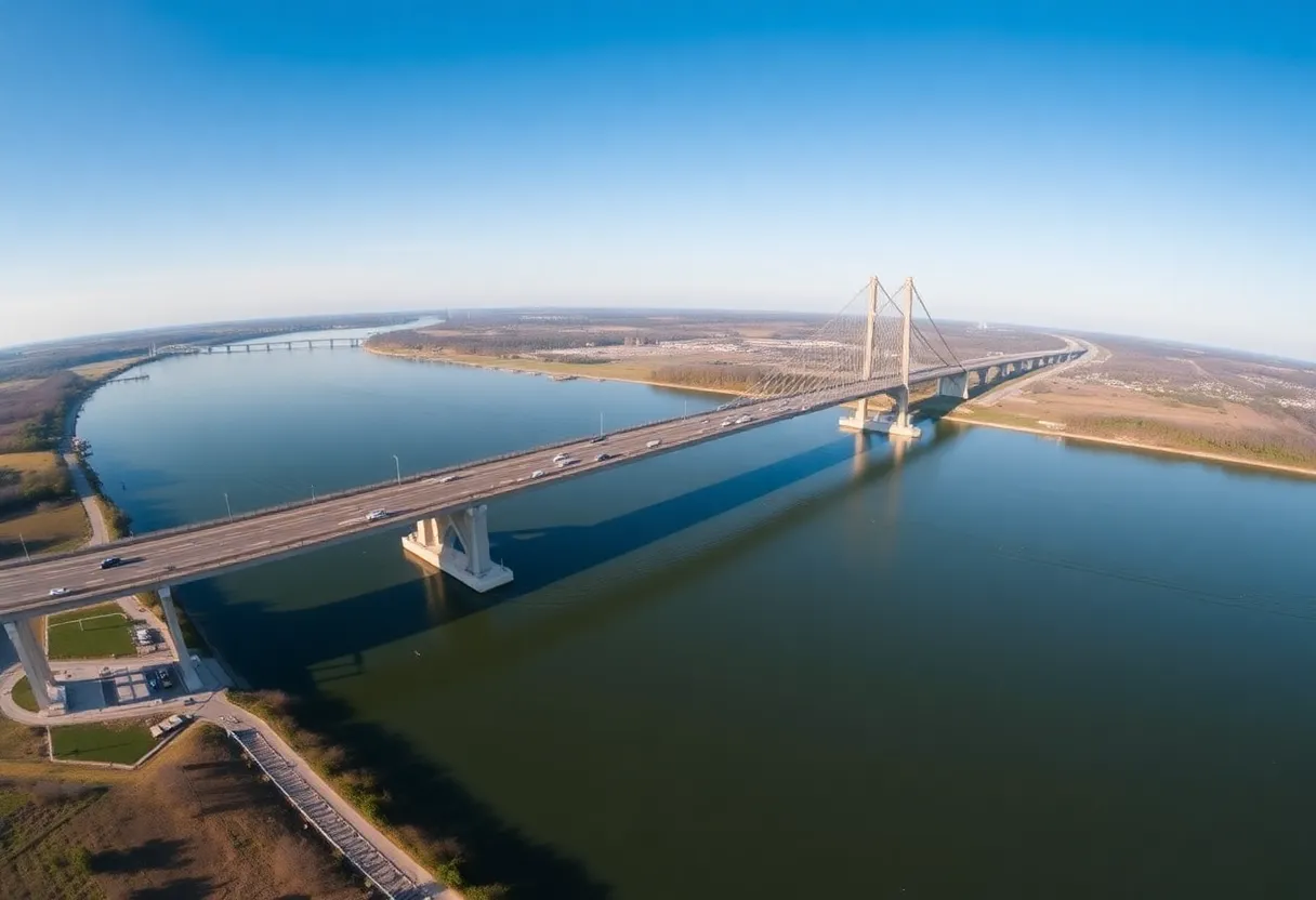 View of Talmadge Memorial Bridge after reopening