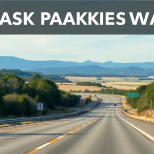 Scenic view of Trask Parkway in Beaufort County