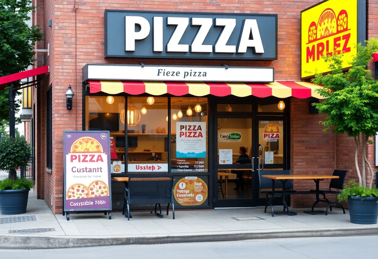Exterior view of Your Pie restaurant in Beaufort with outdoor seating.
