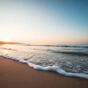 A peaceful Lowcountry sunset by the beach