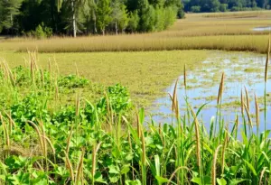 Lush marsh landscape in Beaufort County, South Carolina