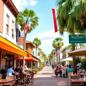 Outdoor dining at Beaufort County restaurants