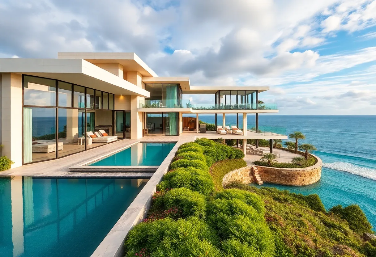 Luxury oceanfront home in Beaufort County