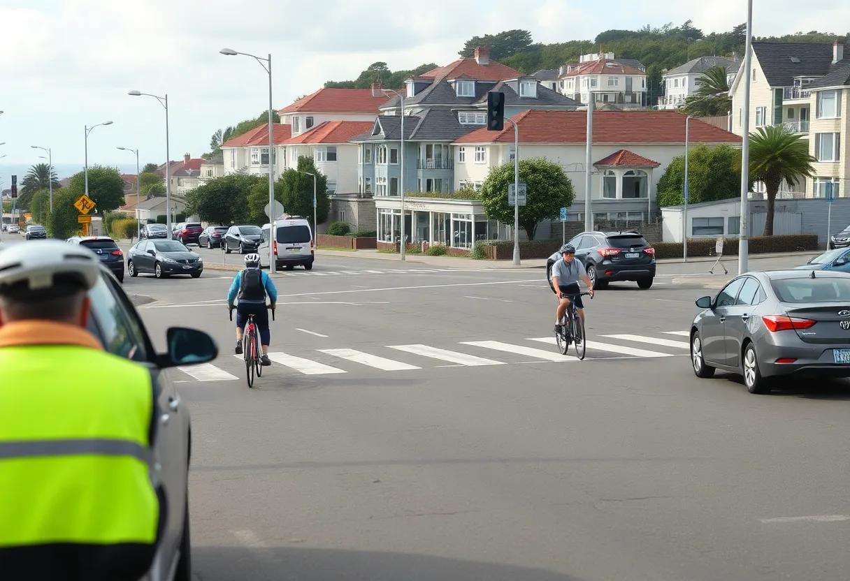 Scene of a bicyclist accident in Hilton Head Island