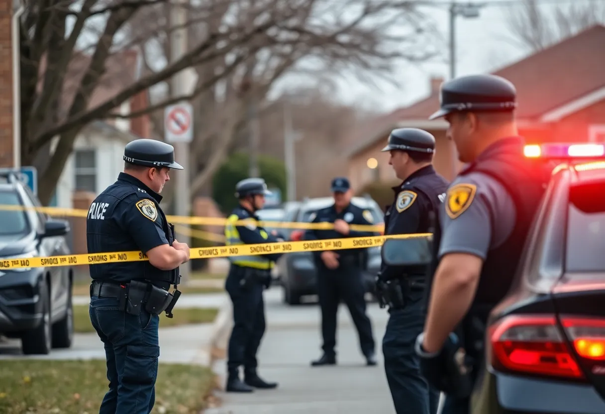 Police investigating a shooting scene in Burton, highlighting community safety concerns.