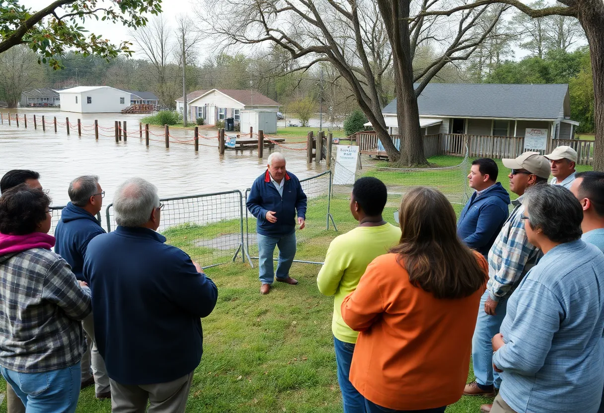 Residents of Lady's Island gathered to discuss flooding issues and possible solutions.