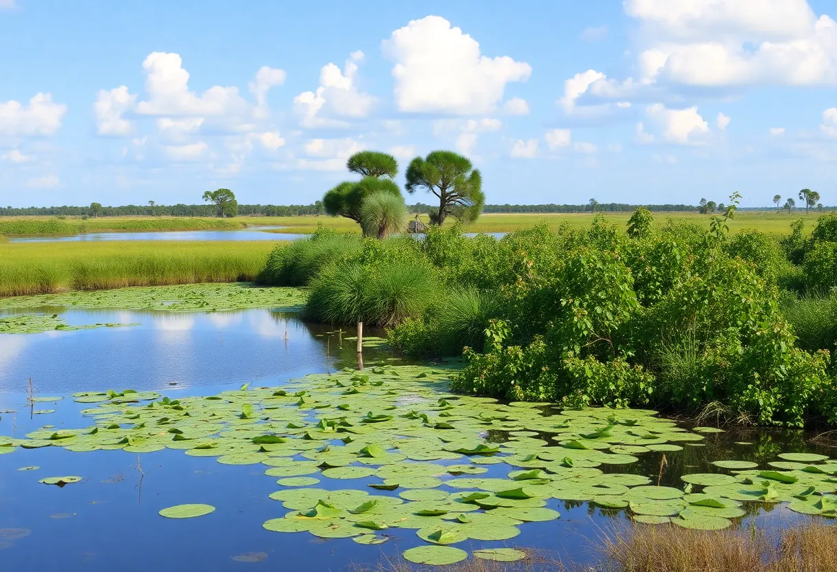 Landscape of Beaufort County with emphasis on mosquito prevention