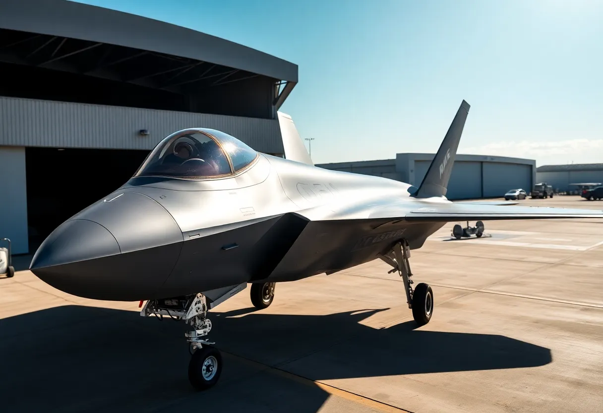 F-35B Lightning II Jet displayed at Marine Corps Air Station Beaufort
