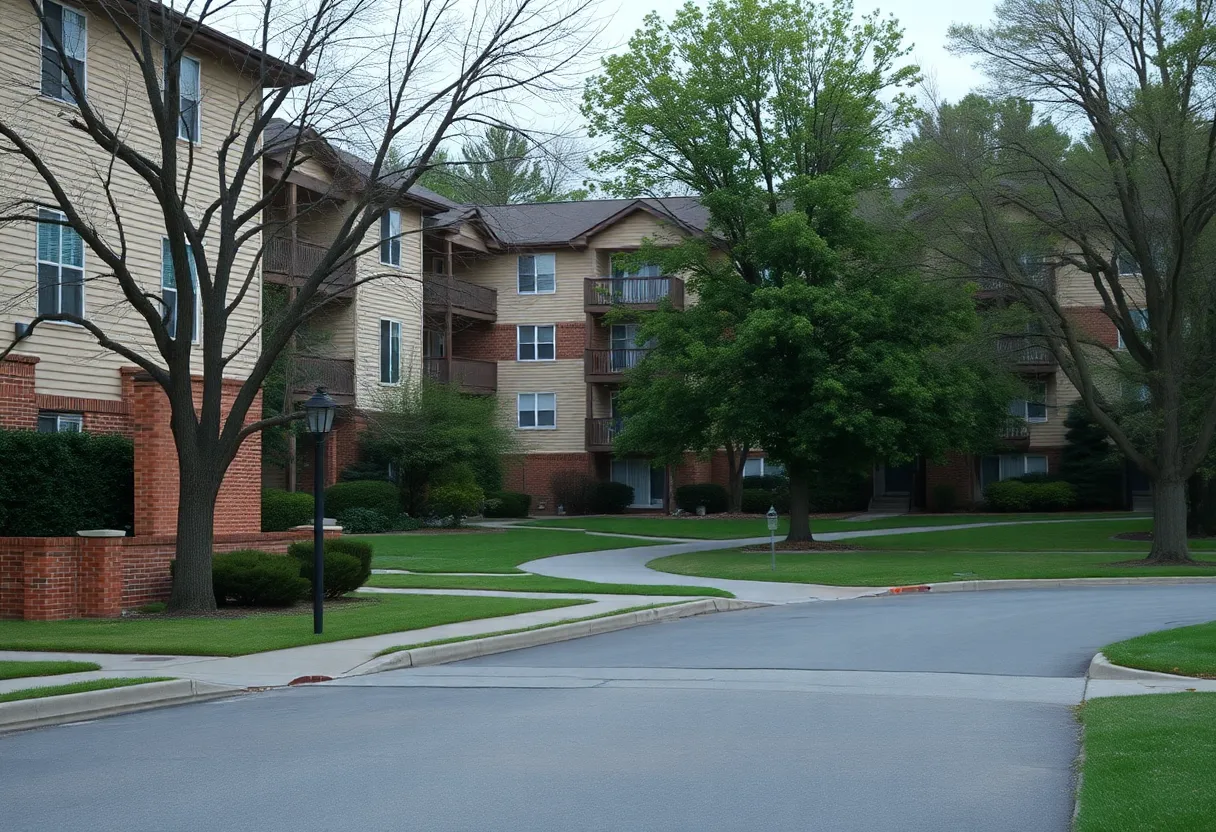 Exterior view of Magnolia Park Apartments
