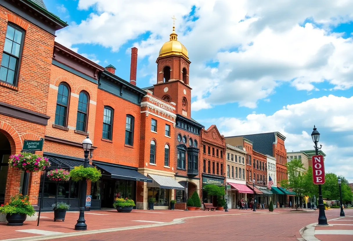 Historic streets of Marietta, Ohio