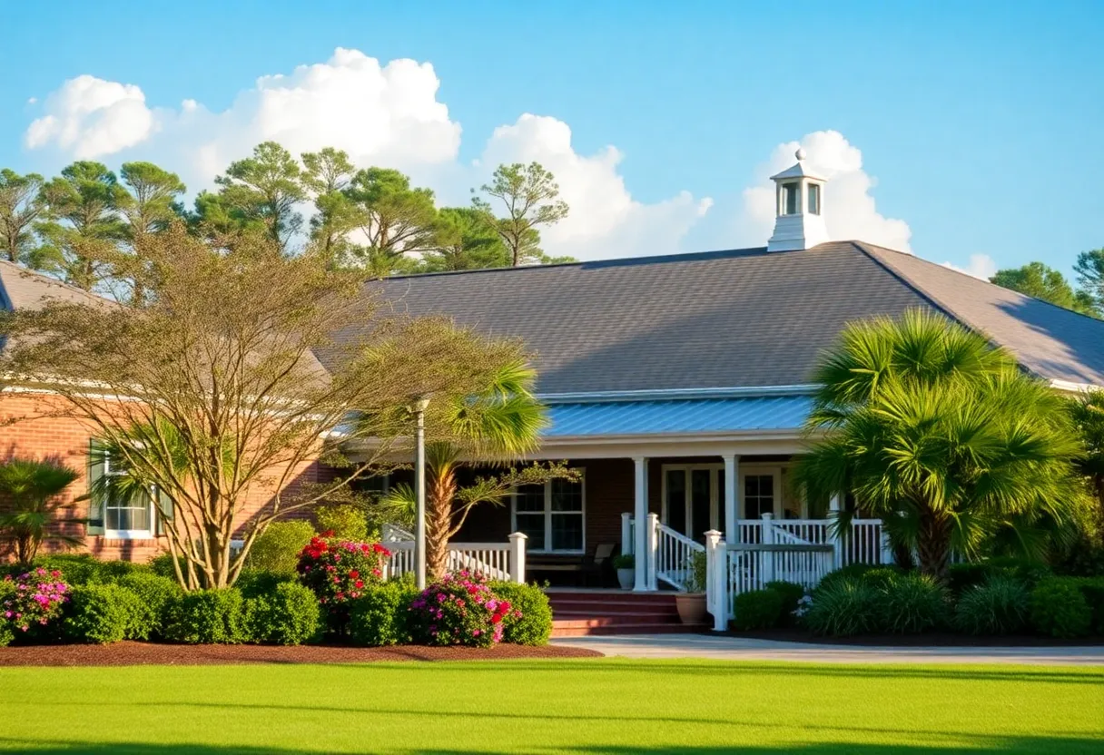 Exterior of Preston Health Center, a skilled care facility in Hilton Head