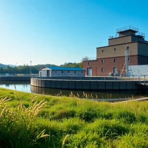 Purrysburg Water Treatment Plant surrounded by nature