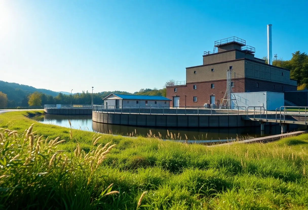 Purrysburg Water Treatment Plant surrounded by nature
