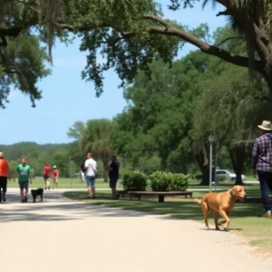 Wildlife and pet owners in Beaufort County, SC, promoting rabies awareness.