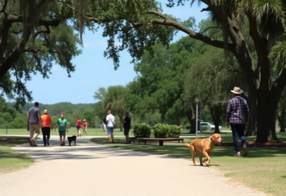 Wildlife and pet owners in Beaufort County, SC, promoting rabies awareness.