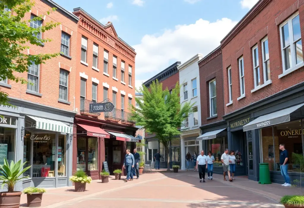 Rendering of proposed small business corridor on Cedar Street