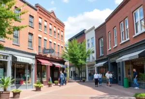 Rendering of proposed small business corridor on Cedar Street