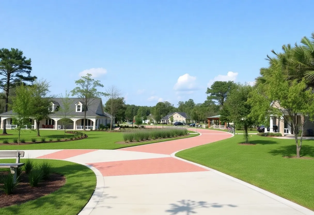 Newly renamed Southside Loop in Southside Park, Beaufort