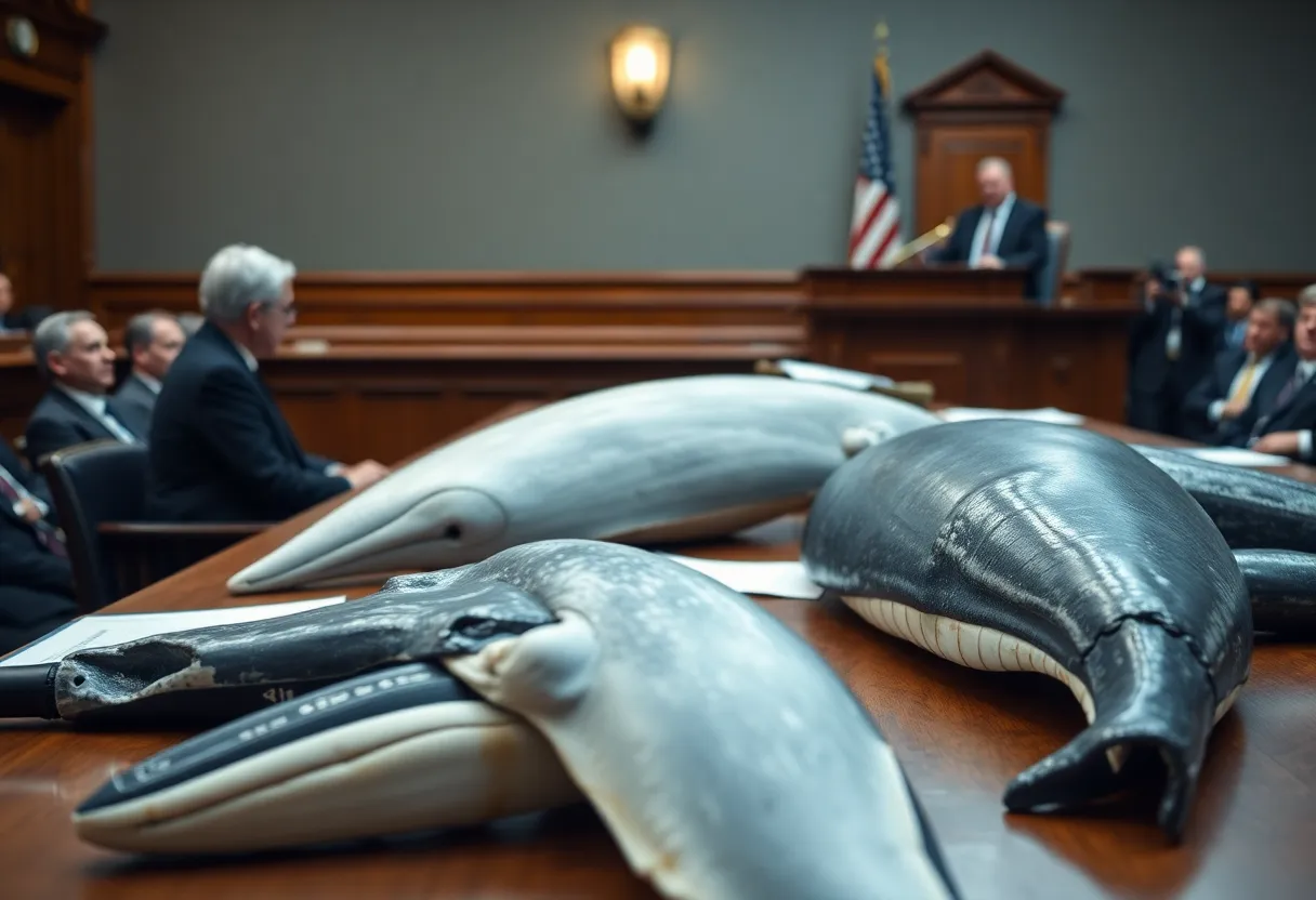 Evidence of endangered species trafficking in a courtroom