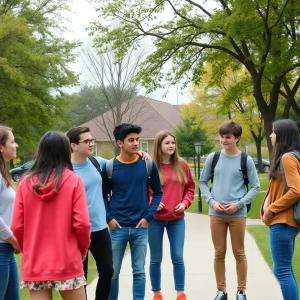Teenagers in a Beaufort community park