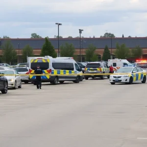 Police and Emergency Response at a Shooting Scene in Beaufort