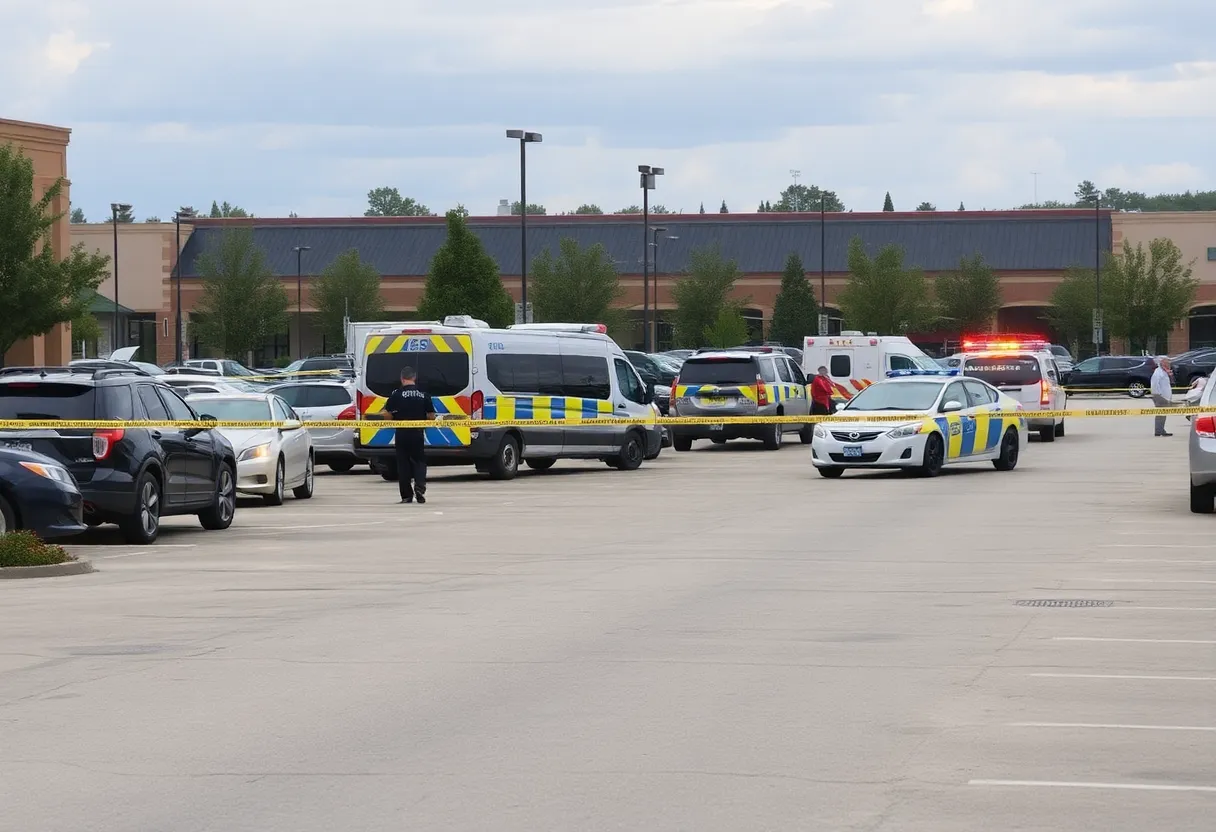 Police and Emergency Response at a Shooting Scene in Beaufort