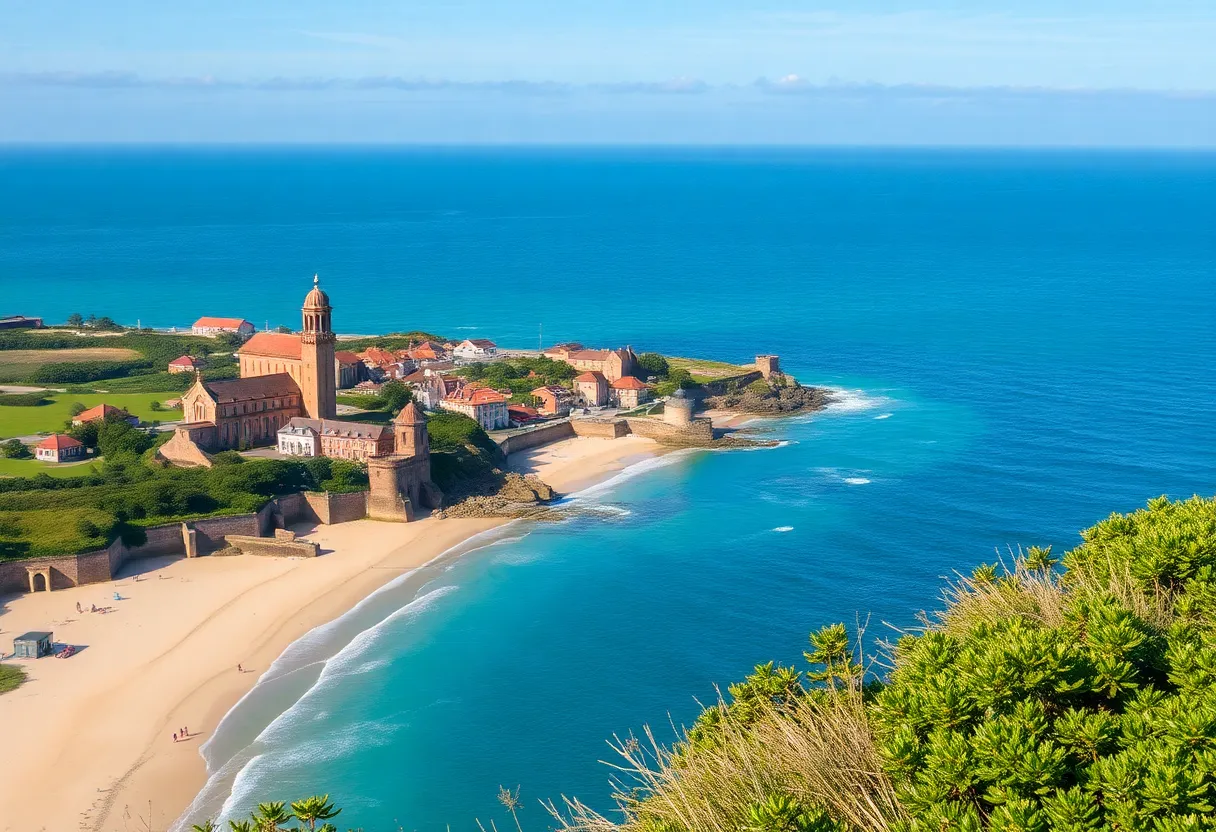 Scenic coastal view near Savannah Airport