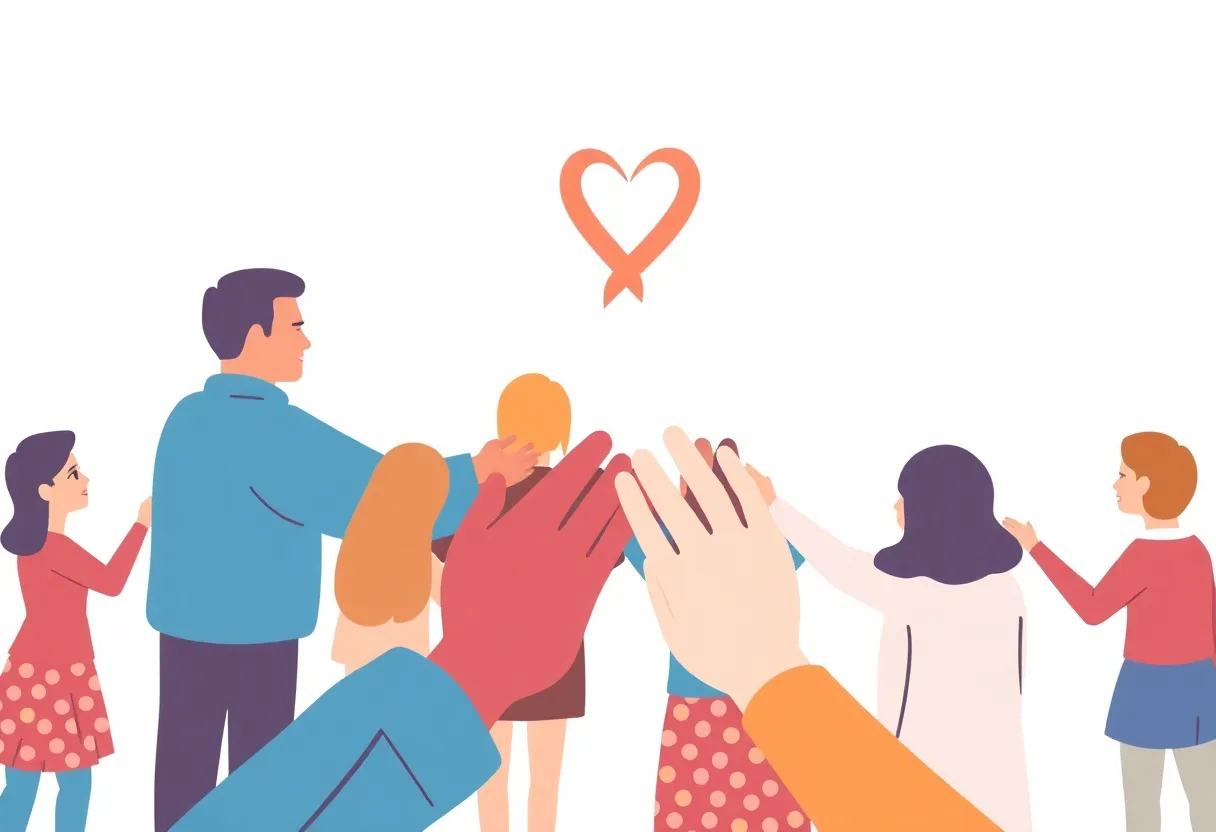 Illustration representing hope and resilience during cancer treatment.