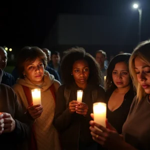 Community gathers for vigil after mass shooting in St. Helena Island.