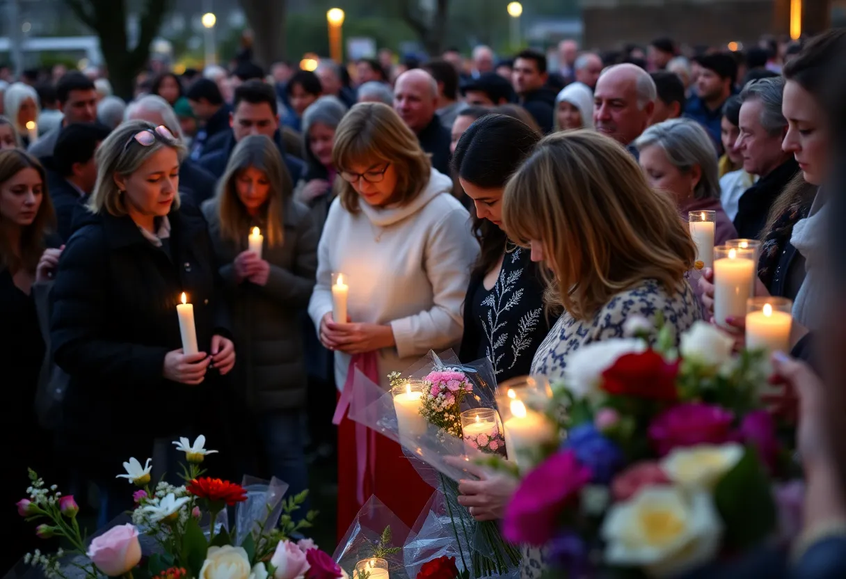 Community gathering honoring victims of mass shooting