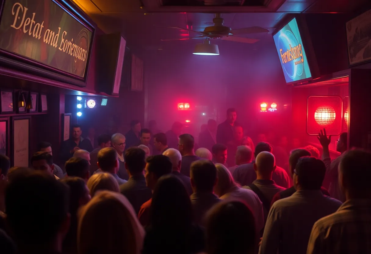 Emergency responders at the scene of a mass shooting