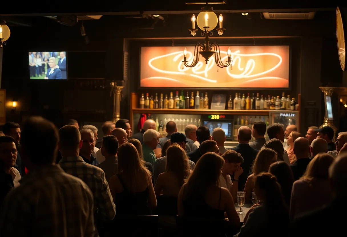 Scene of a tragic mass shooting at a bar