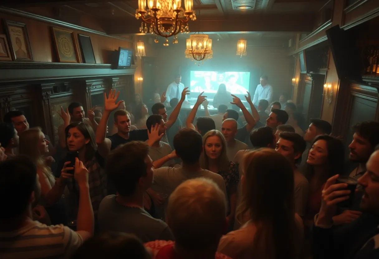 Scene of chaos at Willie’s Bar and Grill following a mass shooting.