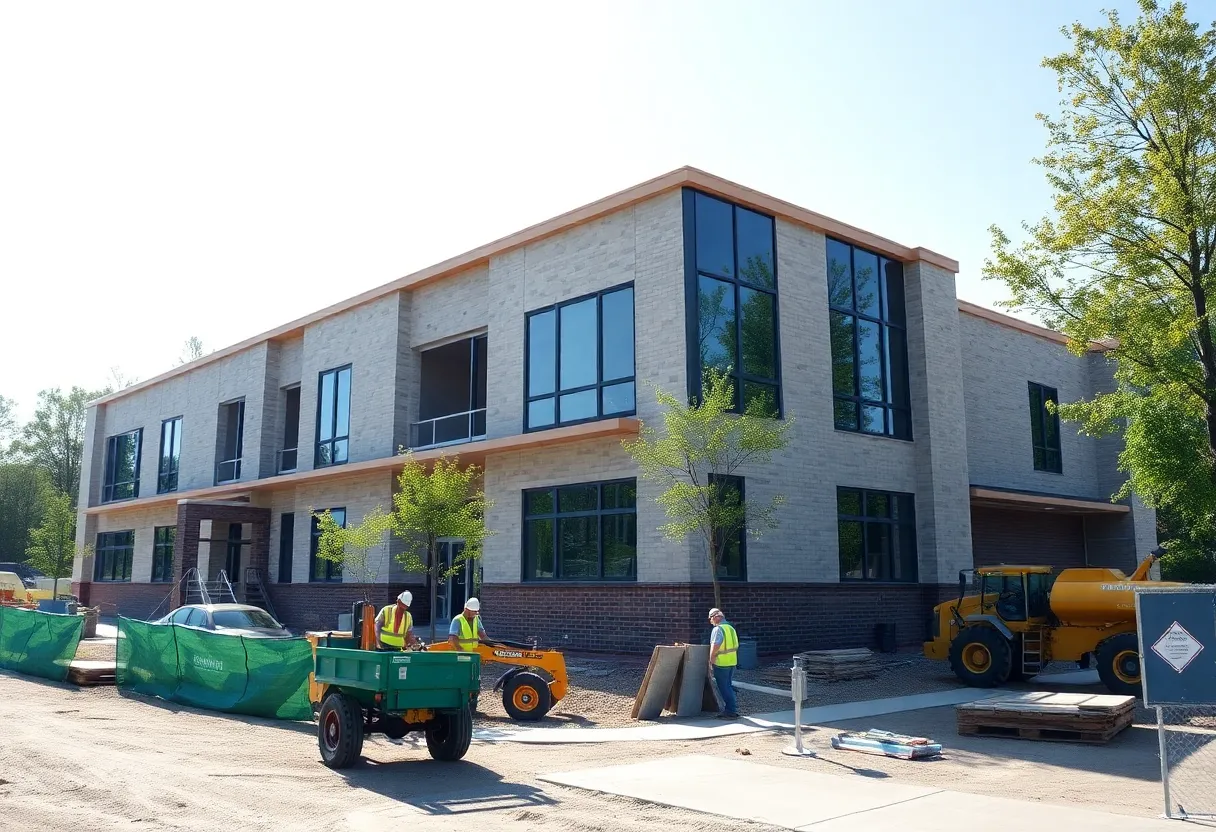 Construction site for May River Elementary School in Bluffton