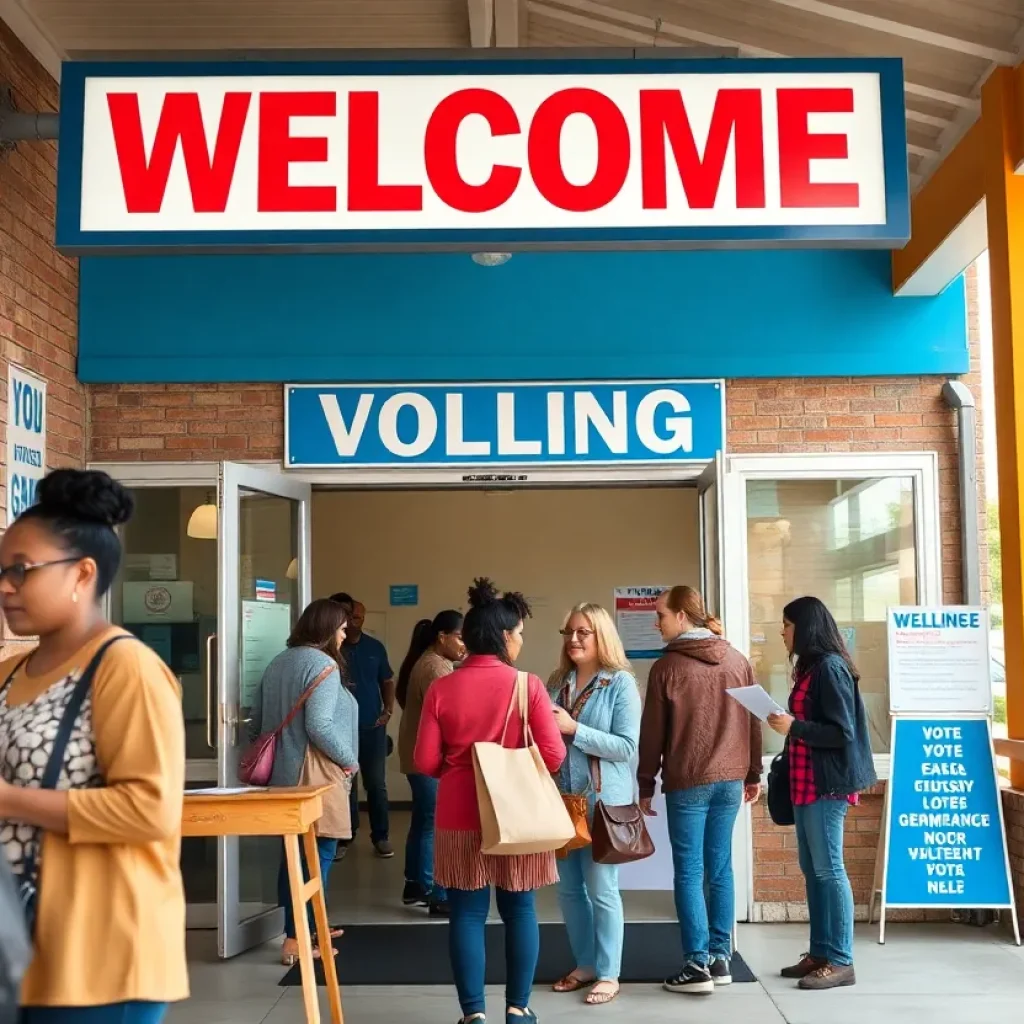 Early voting polling location in Beaufort County